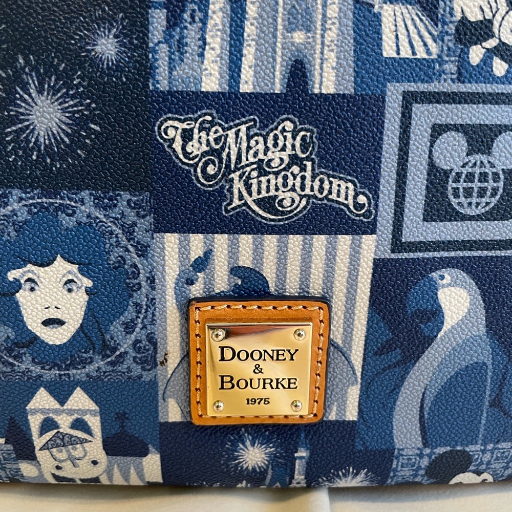 Dooney & Bourke Disney Magic Kingdom 45th Anniversary Letter Carrier 2016 - Picture 2 of 16